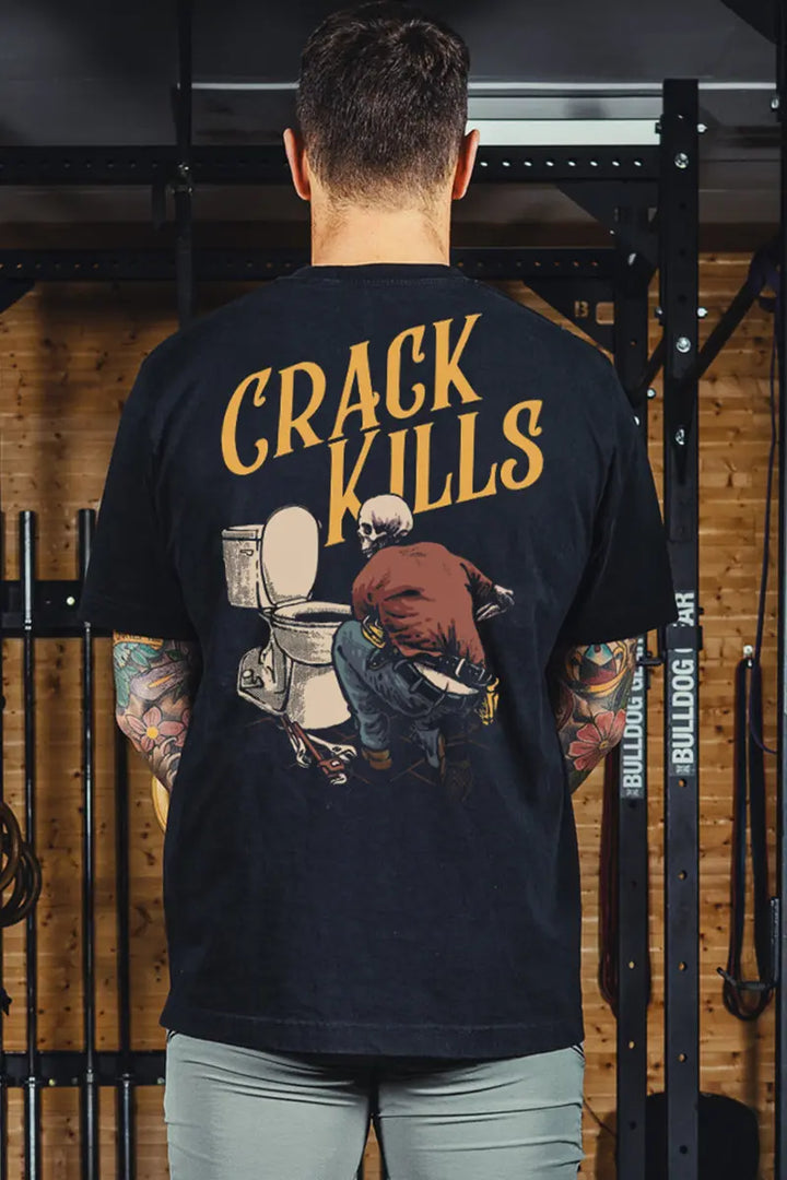 Crack Kills Printed Men's T-shirt