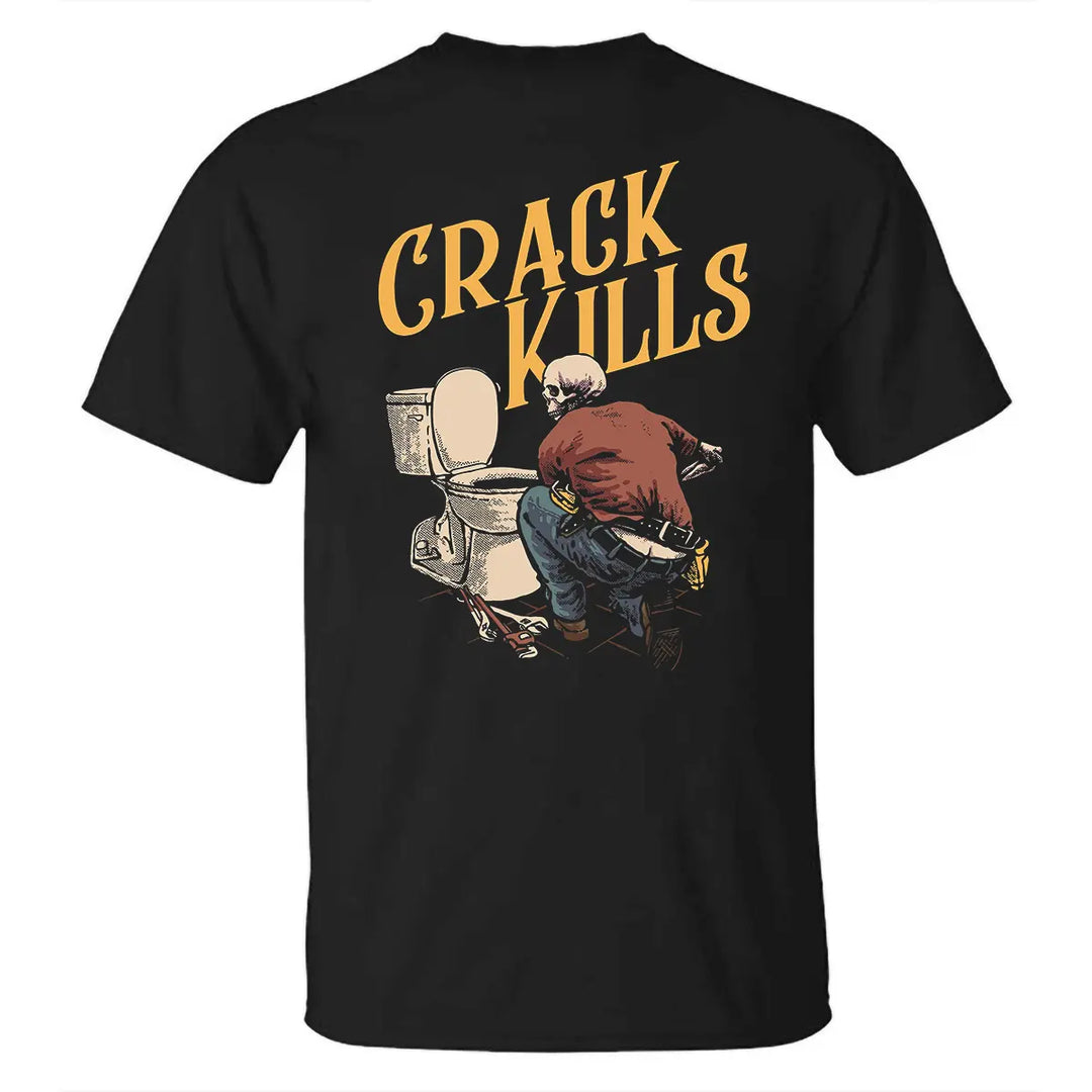 Crack Kills Printed Men's T-shirt