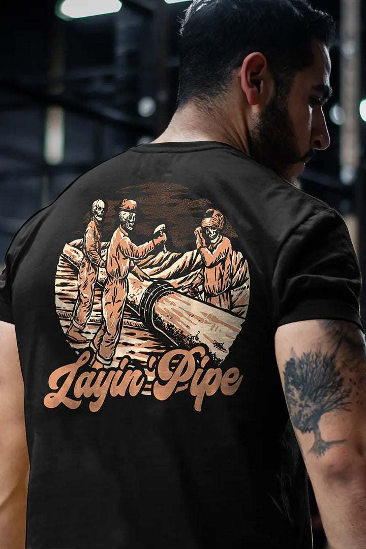 Layin' Pipe Printed Men's T-shirt