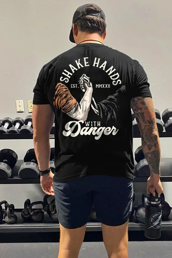 Shake Hands With Danger Printed Men's T-shirt