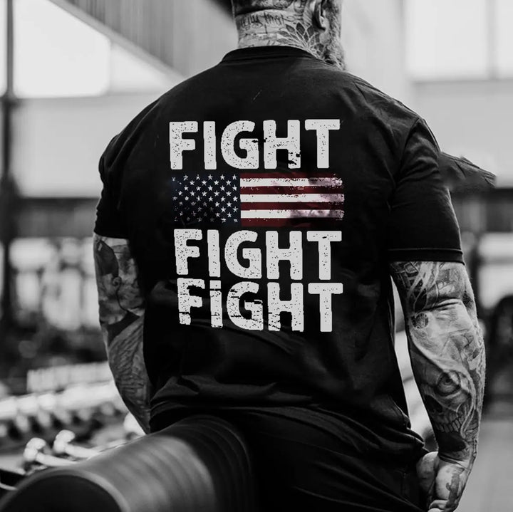 FIGHT FITGHT FIGHT Printed Men's T-shirt