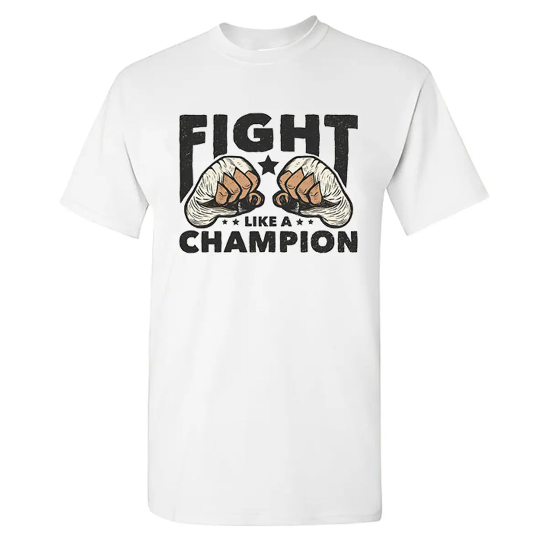 FIGHT LIKE A CHAMPION Casual Men's Print T-shirt