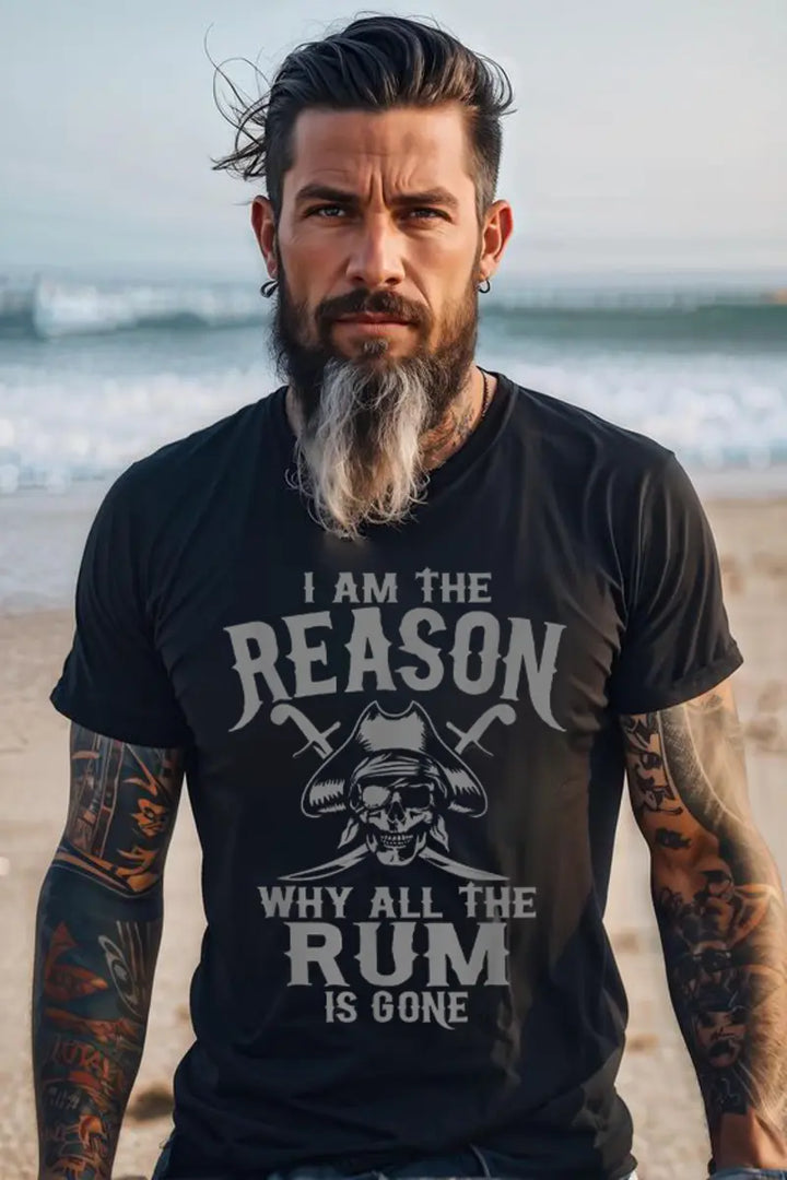 Viking I Am The Reason Why All The Run Is Gone Printed Men's T-shirt