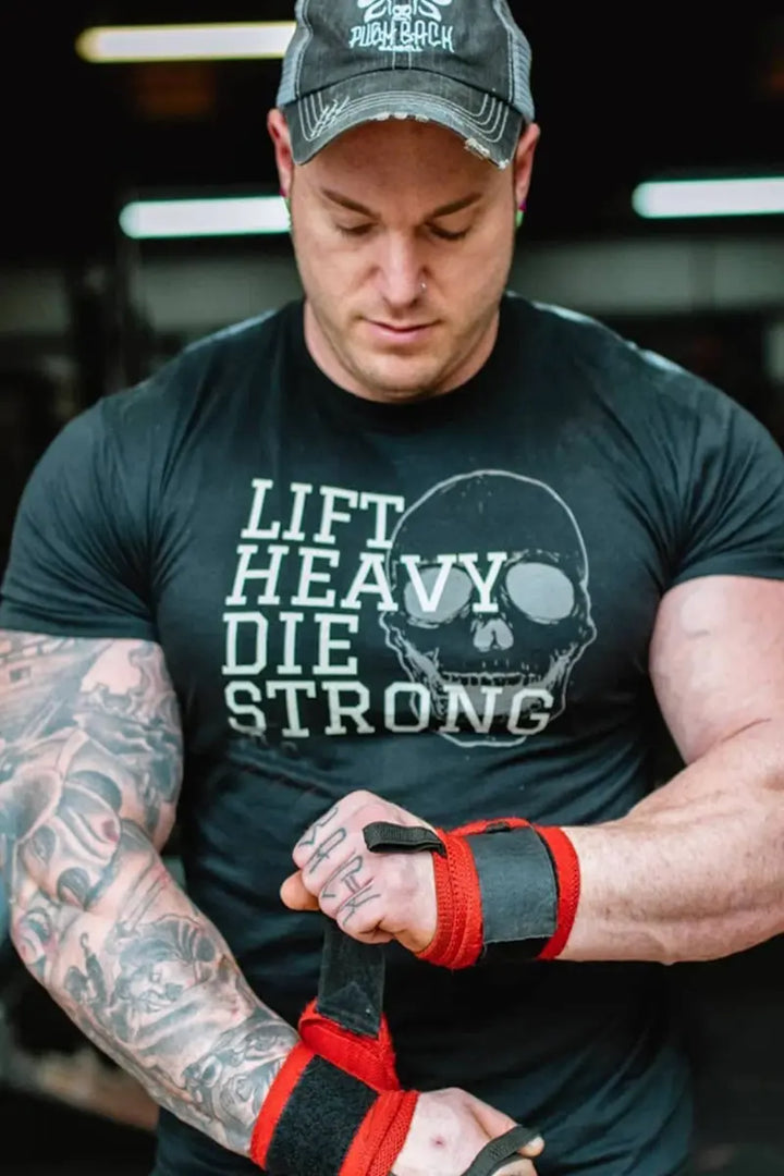 Lift Heavy Die Strong Printed Men's T-shirt