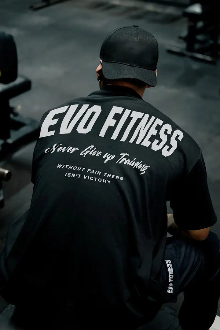 Evo Fitness Never Give Up Training Printed Men's T-shirt