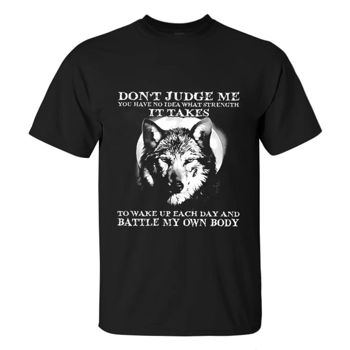 Viking Don't Judge Me Printed Men's T-shirt