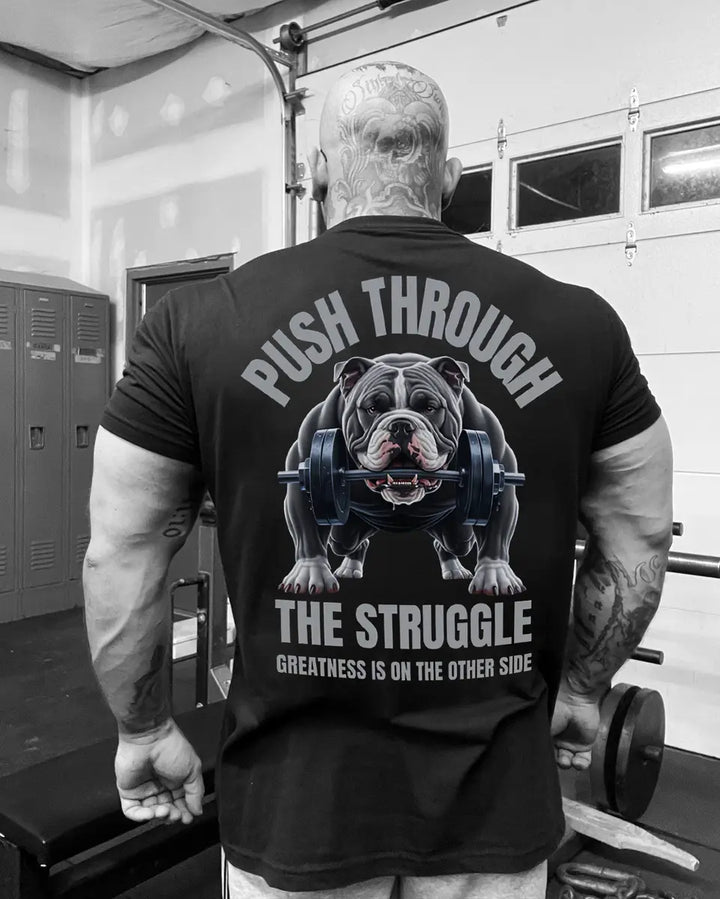 Push Through The Struggle Printed Men's T-shirt