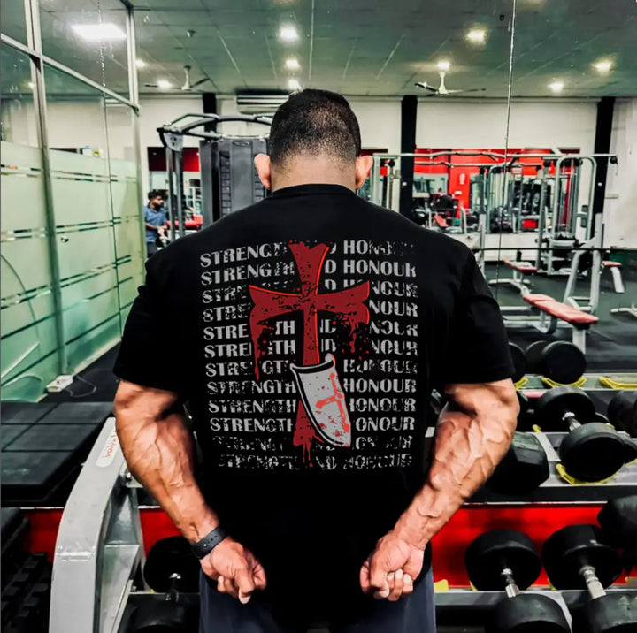 Strength And Honour Printed Men's T-shirt