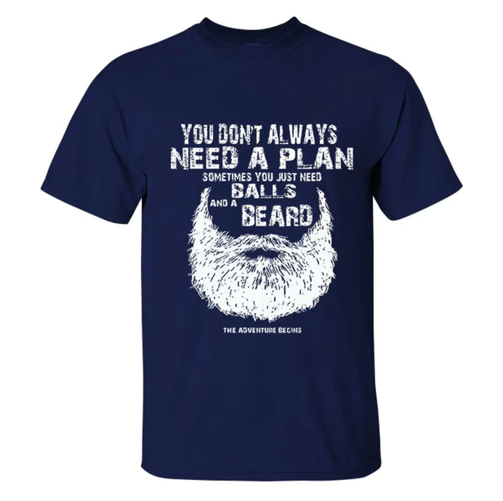 Viking You Don't Always Printed Men's T-shirt Image - 4