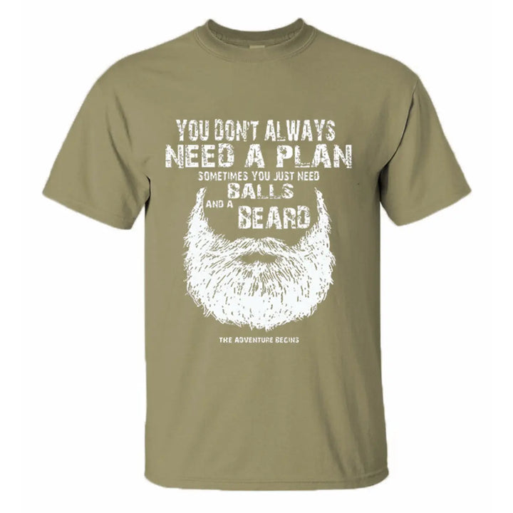 Viking You Don't Always Printed Men's T-shirt Image - 5