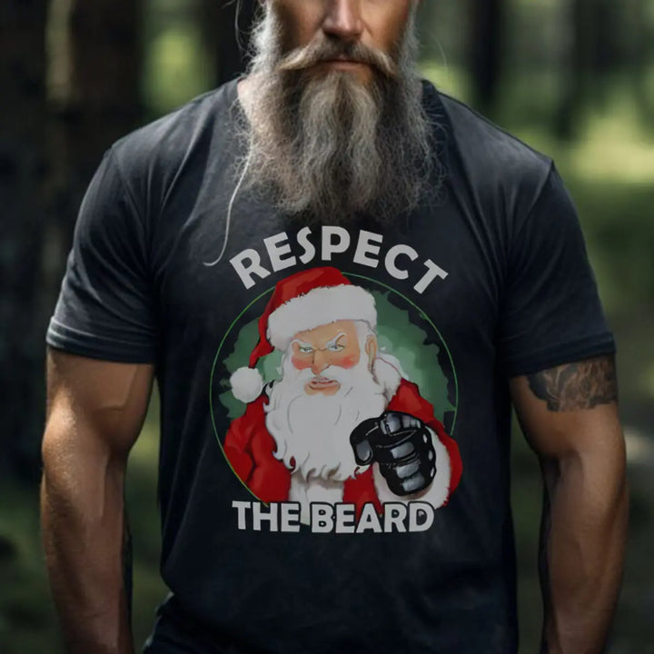 Viking Respect The Beard Printed Men's T-shirt Image - 1