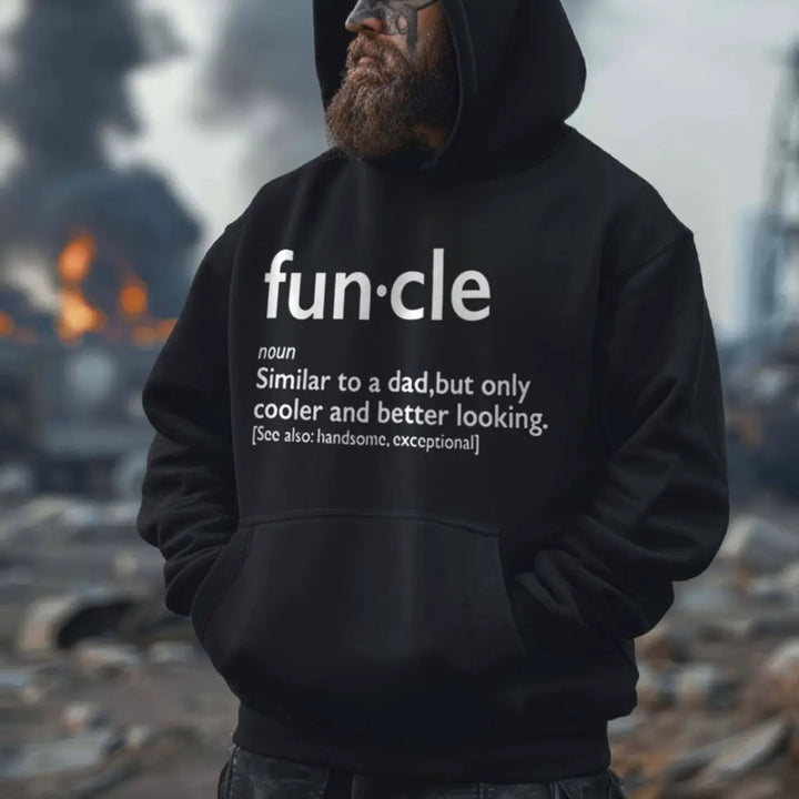 Viking Funcle Definition Printed Men's Hoodie