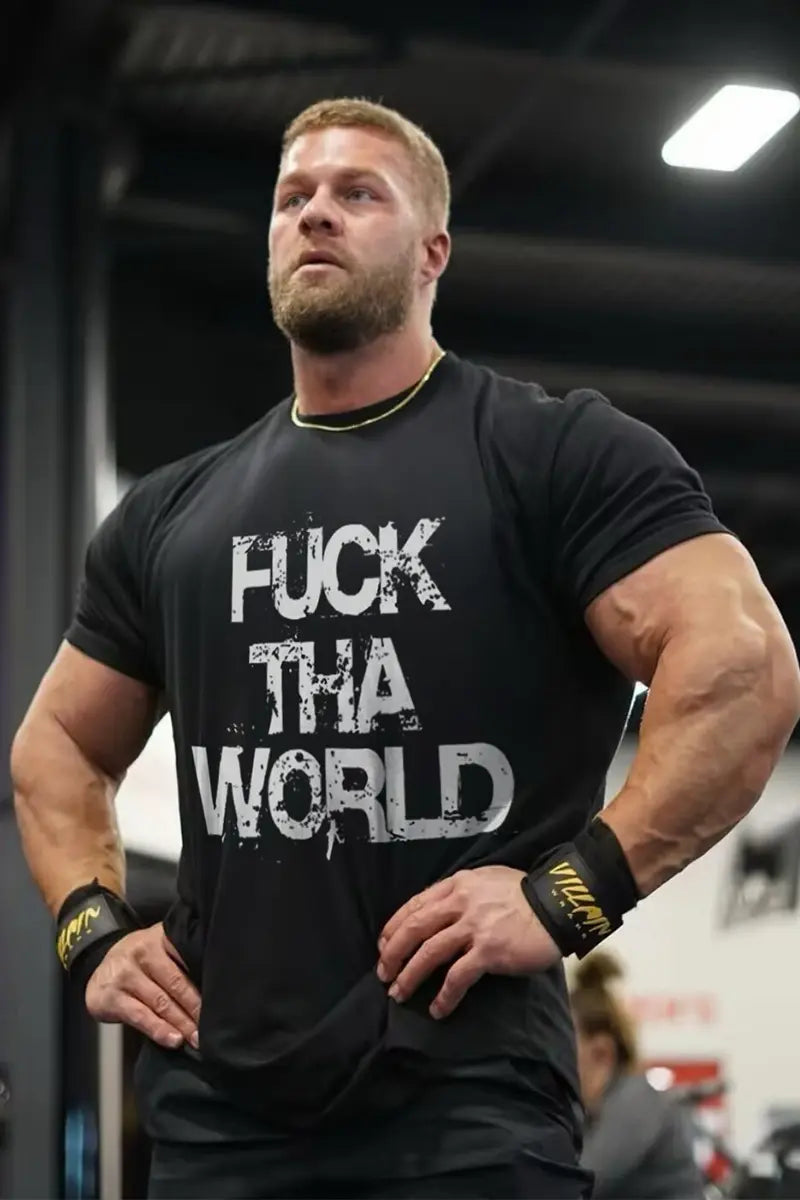 F*ck Tha World Printed Men's T-shirt