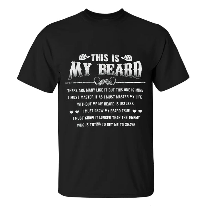 Viking This Is My Beard Printed Men's T-shirt