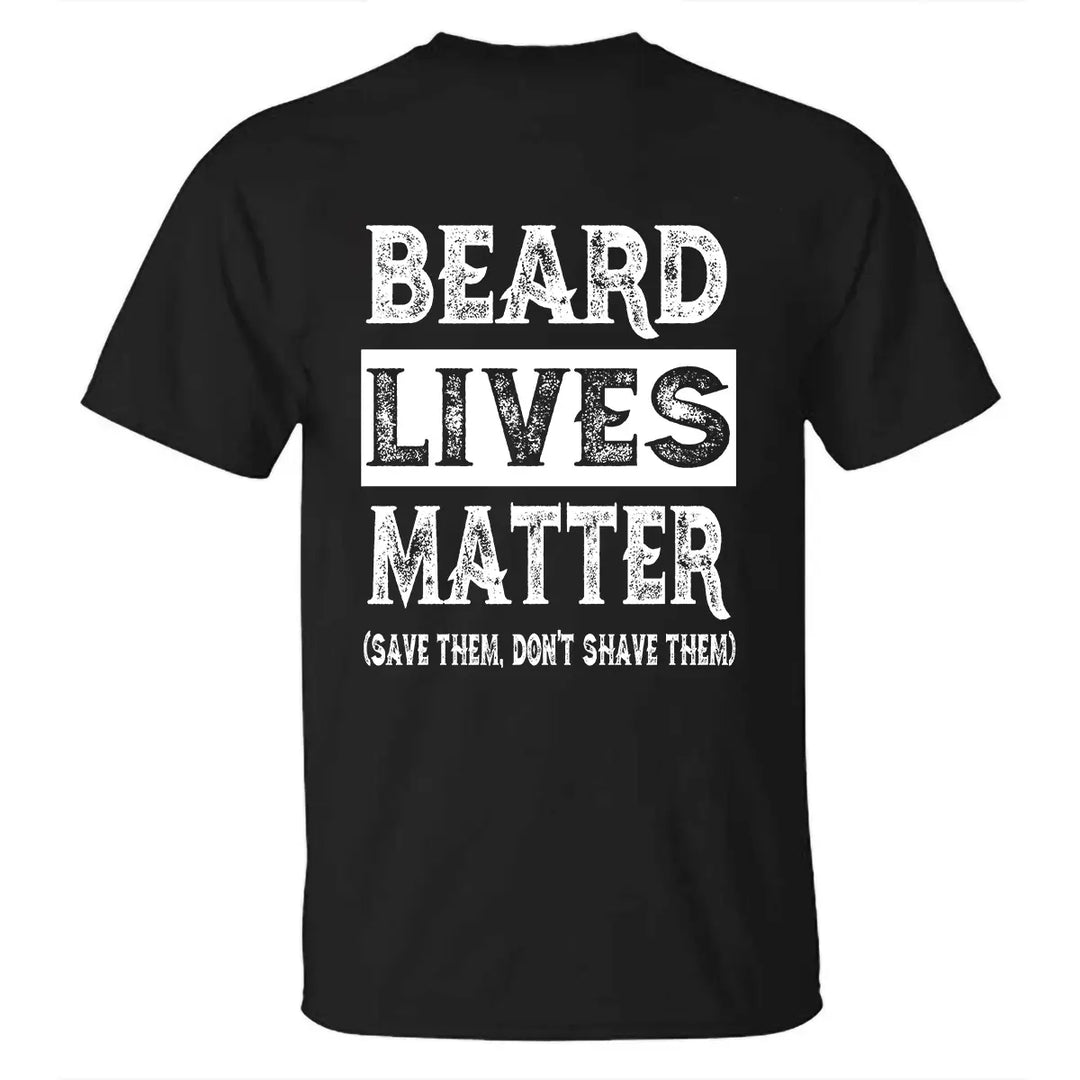 Viking Beard Lives Matter Printed Men's T-shirt