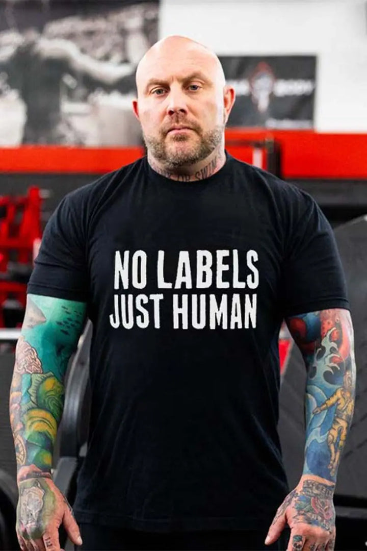 No Labels Just Human Printed Men's T-shirt