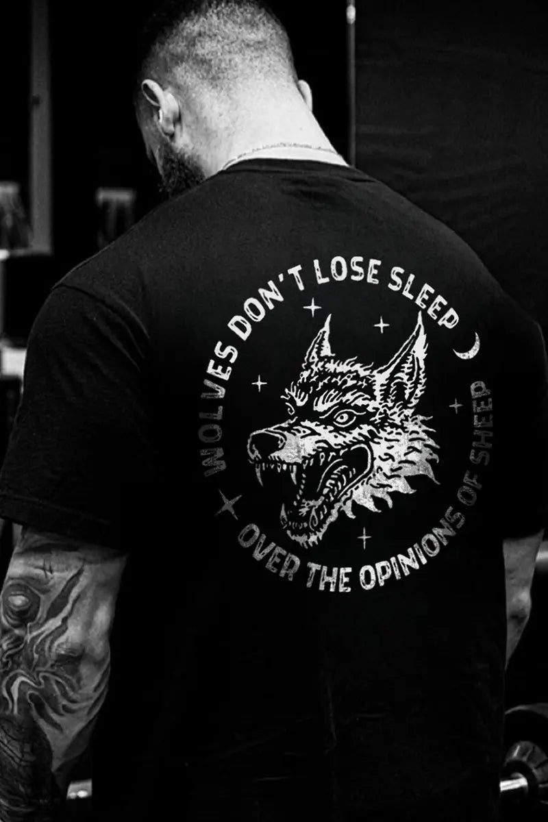 Wolves Don't Lose Sleep Printed Men's T-shirt