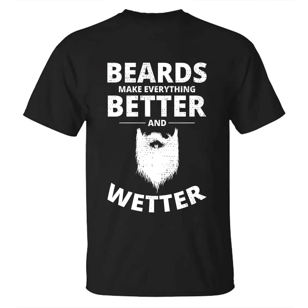 Viking Beards Make Everything Better Printed Men's T-shirt