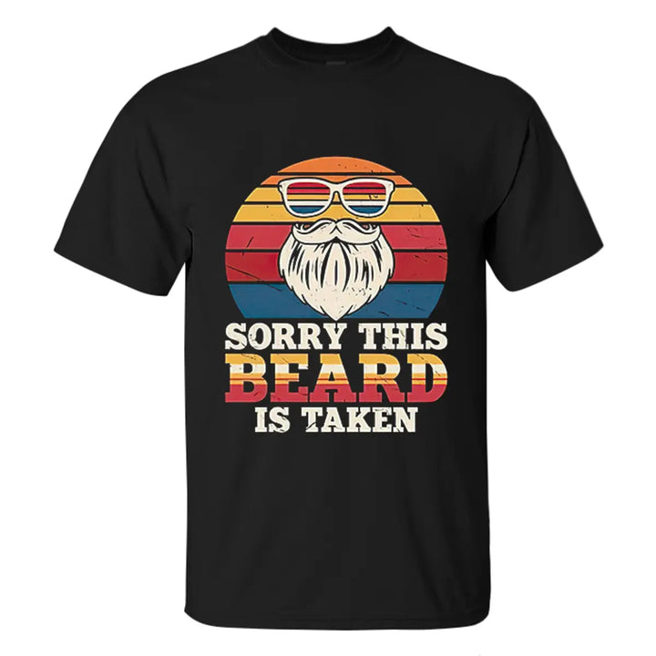 Viking Sorry This Beard Is Taken Printed Men's T-shirt