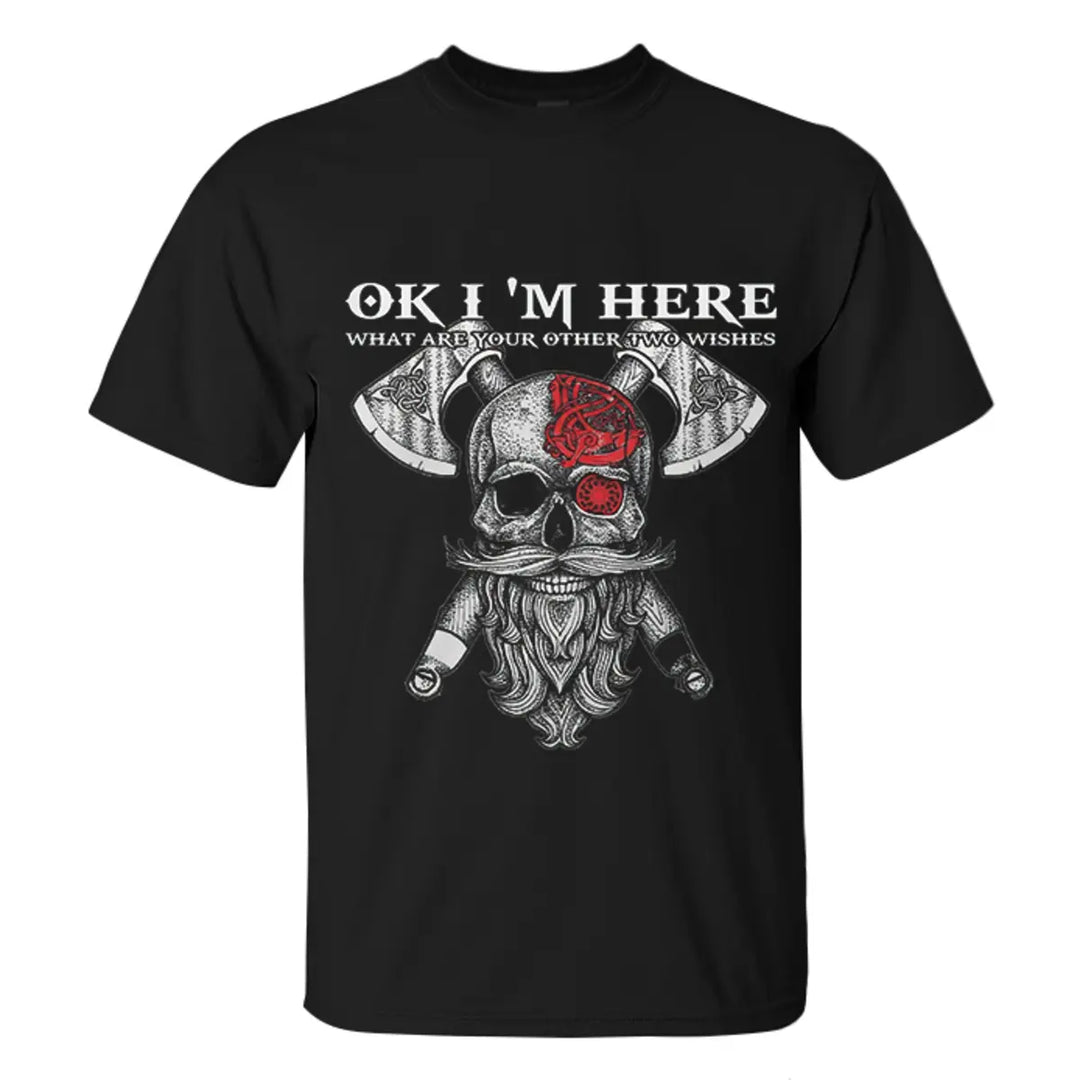 Viking OK I'm Here Printed Men's T-shirt