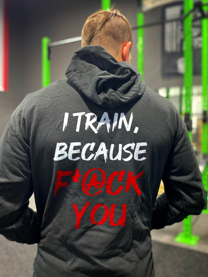 I Train, Because F*@ck You Printed Men's Hoodie