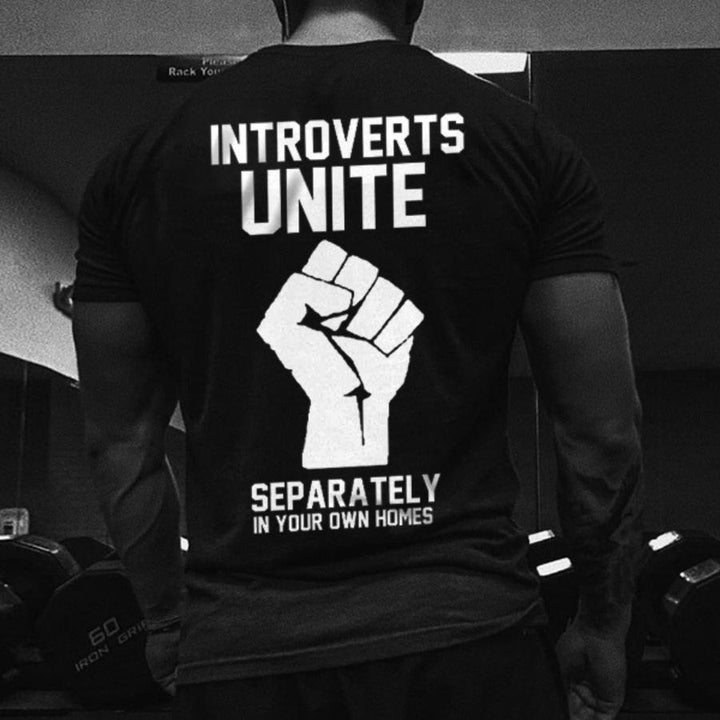 Introverts Unite Print Men's T-shirt