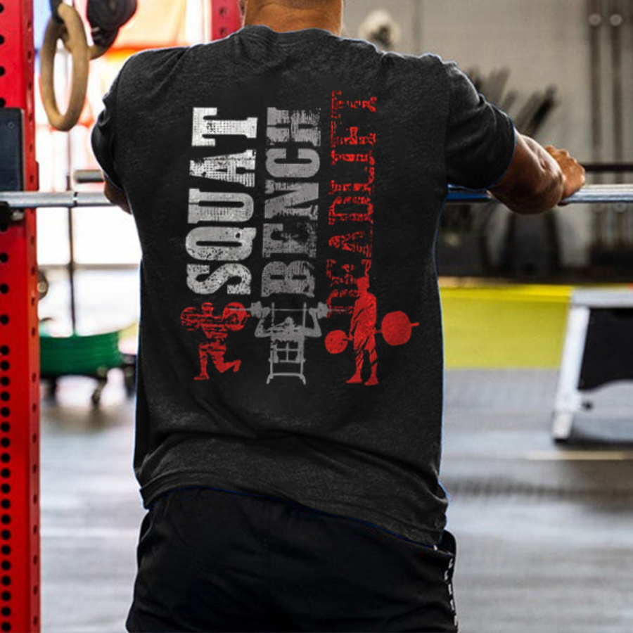 Squat Bench Deadlift Printed Men's T-shirt