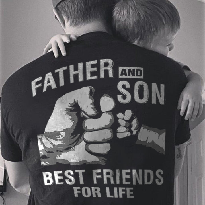 Father And Son Best Friends For Life Printed Men's T-shirt Sold Out