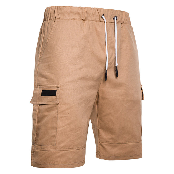 Men's Outdoor Loose Drawstring Sports Shorts With Side Pockets