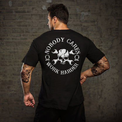Skull Nobody Cares Work Harder T-shirt Sold Out