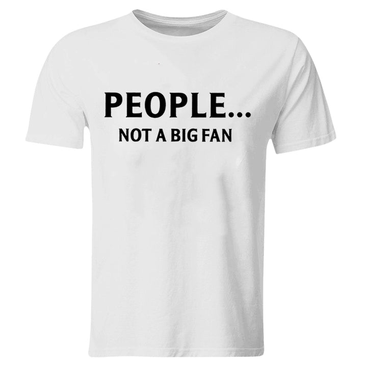 Vikings People... Not A Big Fan Printed Men's T-shirt