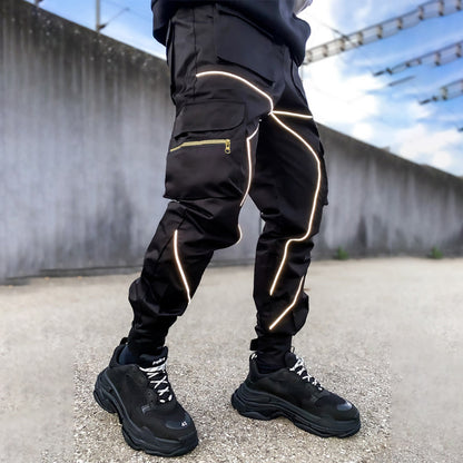 Fashion Men's Multi-pockets Loose Casual Pants