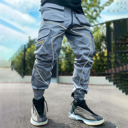 Fashion Men's Multi-pockets Loose Casual Pants