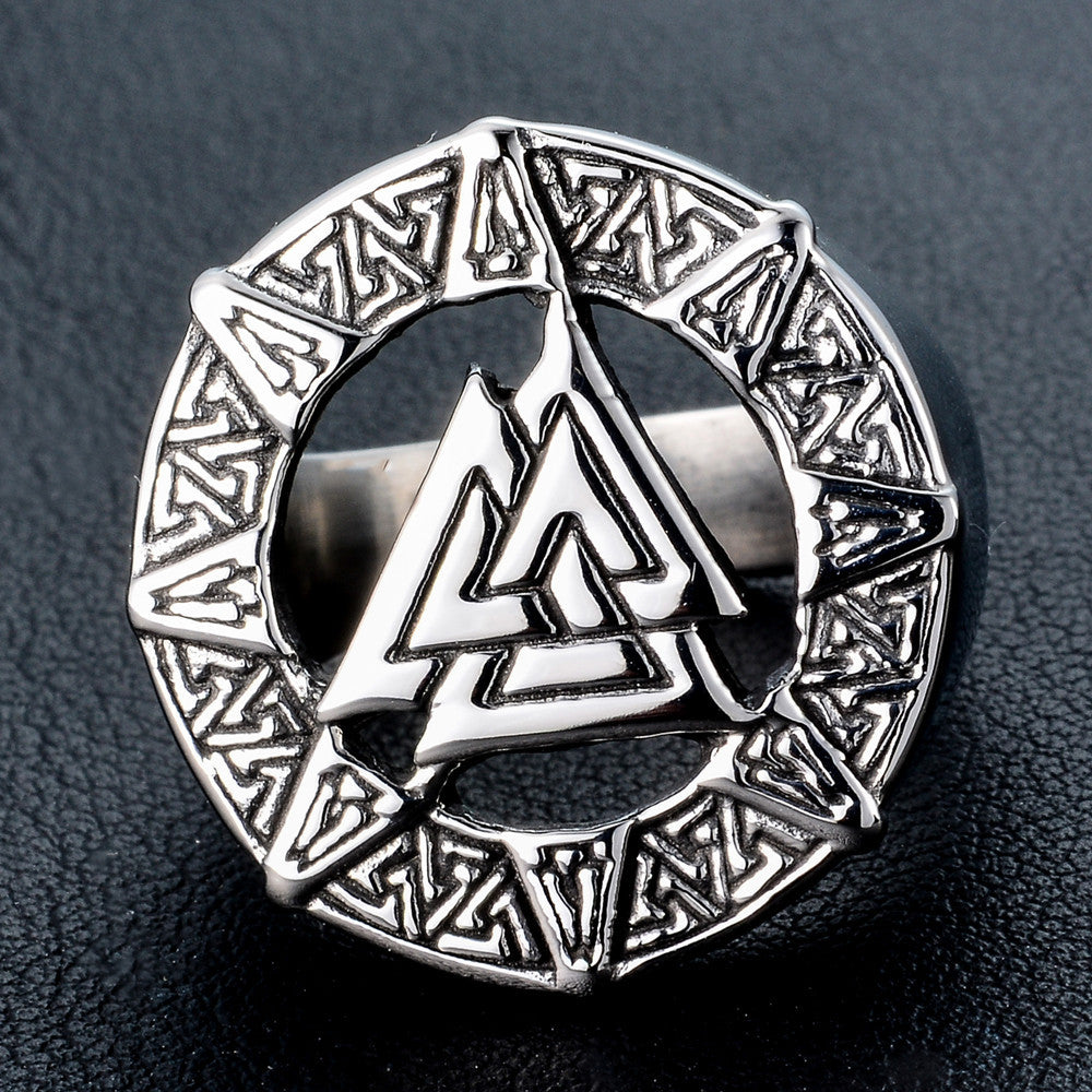 Odin Symbol Men's Casual All-match Ring