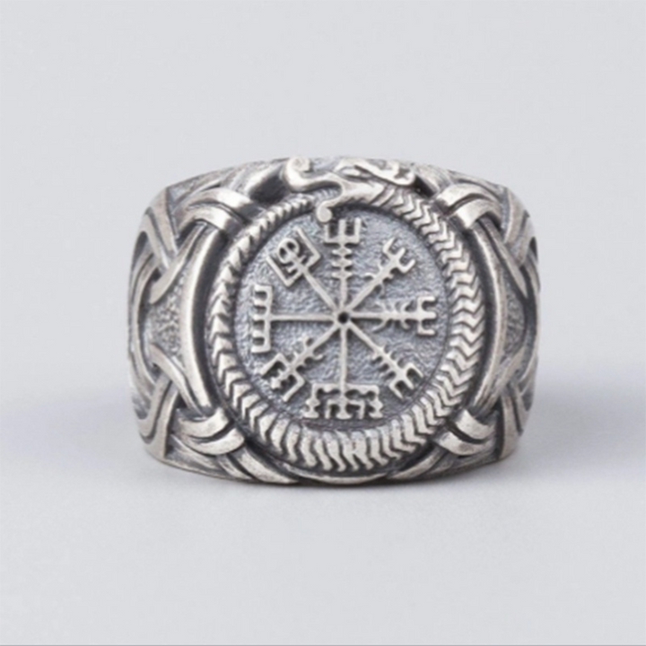 Vintage Compass Men's All-match Casual Ring