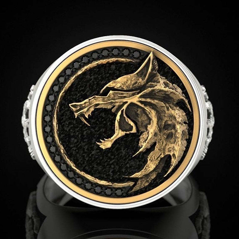 Hunter Wolf Claw Ring Vintage Men's Ring