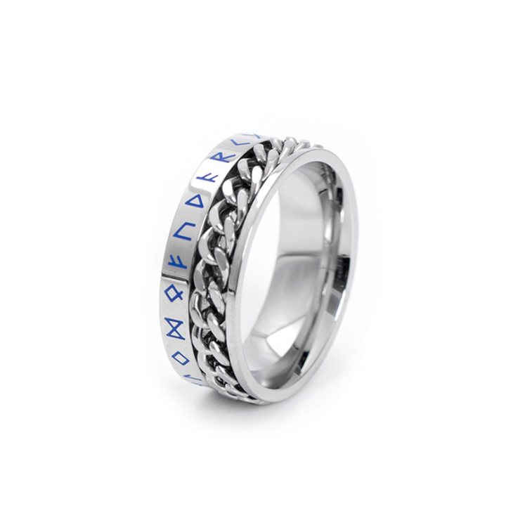 Creative Text Chain Shape Fashion Ring