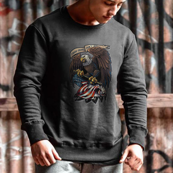 These Colors Don't Run Fashion Eagle Printed Men's Sweatshirt