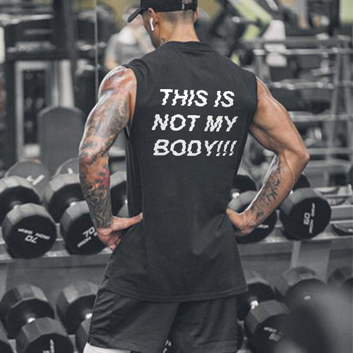 This Is Not My Body Printed Vest