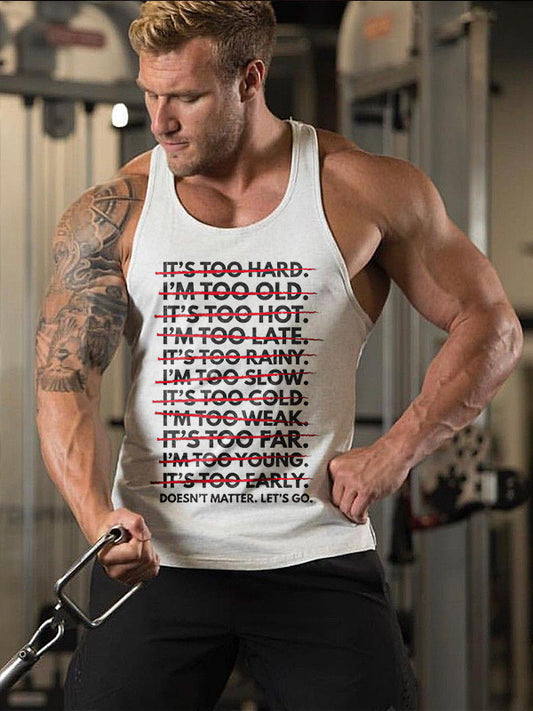 Doesn't Matter. Let's Go Printed Men's Vest