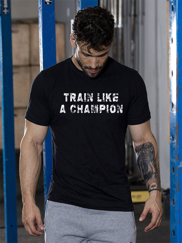 Train Like A Champion Printed Men's T-shirt