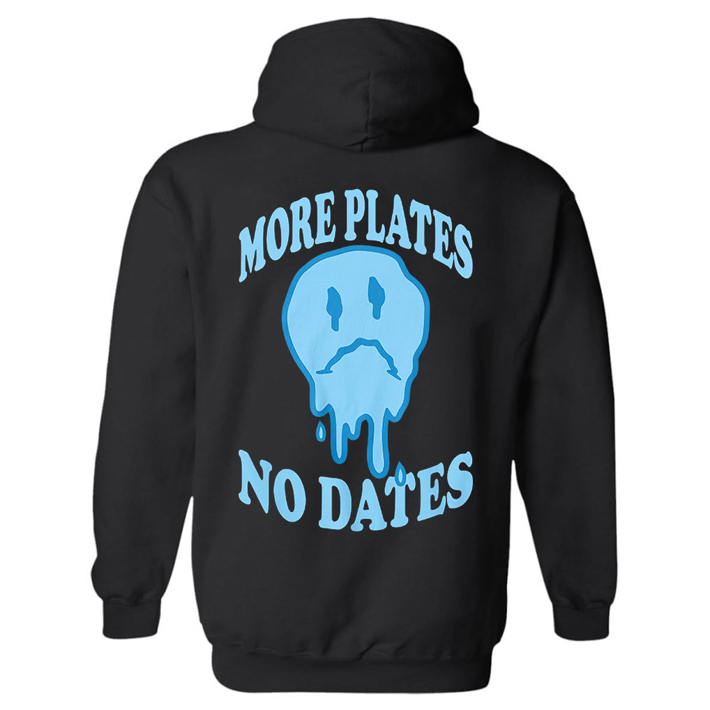 More Plates No Dates Printed Men's Hoodie