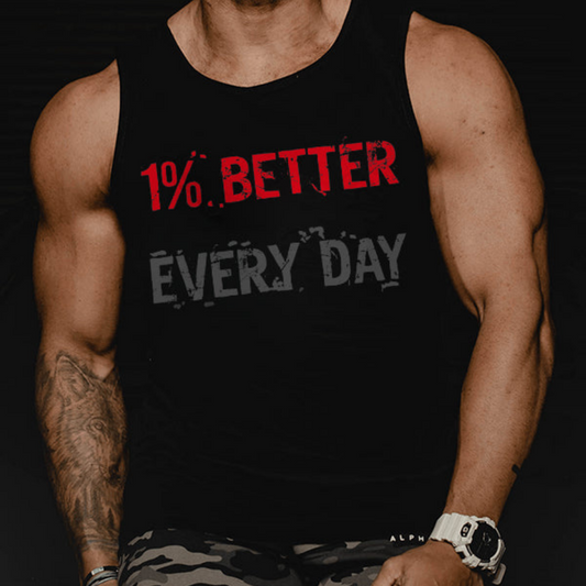 1% Better Every Day Printed Vest